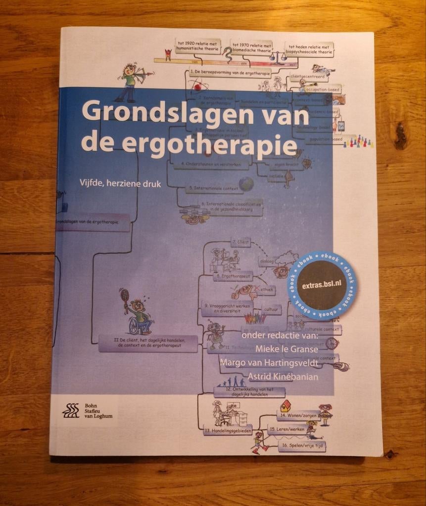 Grondslagen van de ergotherapie, Ophalen of Verzenden, Gelezen, HBO, Mieke le Granse; Astrid Kinébanian; Margo van Hartingsveldt