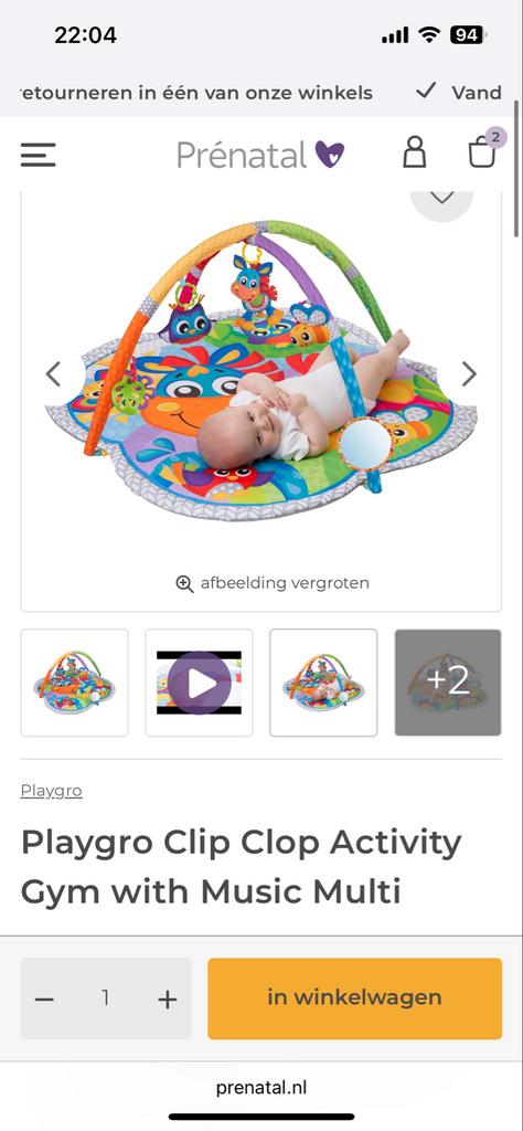 Playgro Babygym met Muziek, Ophalen, Zo goed als nieuw