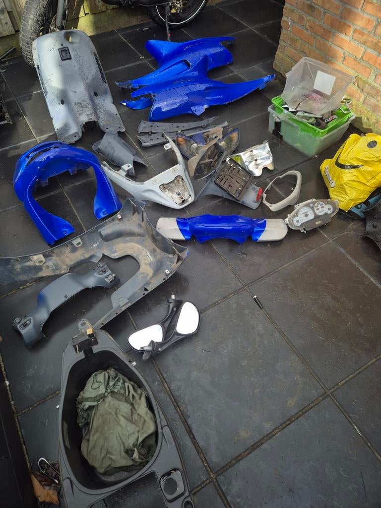 Piaggio skipper lx binnen en buiten kappenset, Motoren, Tuning en Styling, Ophalen