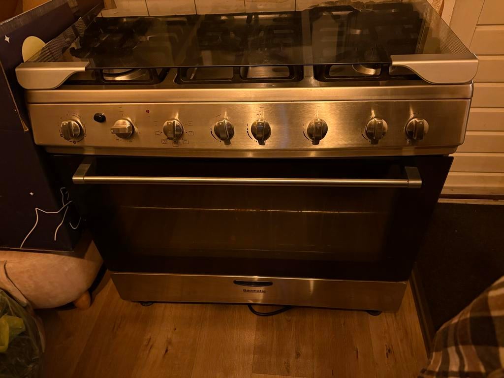 Gasfornuis - Gebruikt maar in redelijke staat, Witgoed en Apparatuur, Fornuizen, Ophalen, Gebruikt, 60 cm of meer, Grill
