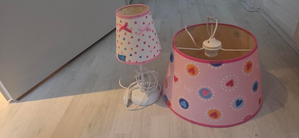Lief tafellamp en kaplamp set, Ophalen of Verzenden, Gebruikt, Tafel
