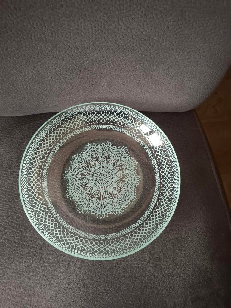 Vintage cakeschaal en vintage bord/schaal, Ophalen