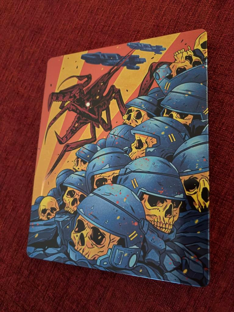Starship Troopers 4K Steelbook - Zo Goed Als Nieuw!, Cd's en Dvd's, Blu-ray, Ophalen of Verzenden, Zo goed als nieuw, Actie, Boxset