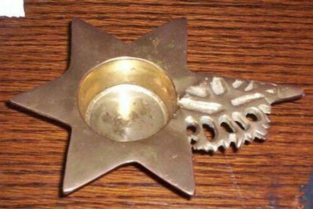 1 davidster davidsster waxinelichthouder ongeveer 13 cm, Ophalen