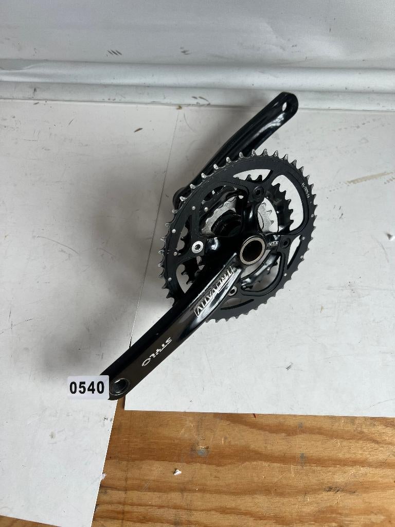 Truvative crankstel 22-32-44 compleet met as, Ophalen of Verzenden, Crankstel of Pedalen