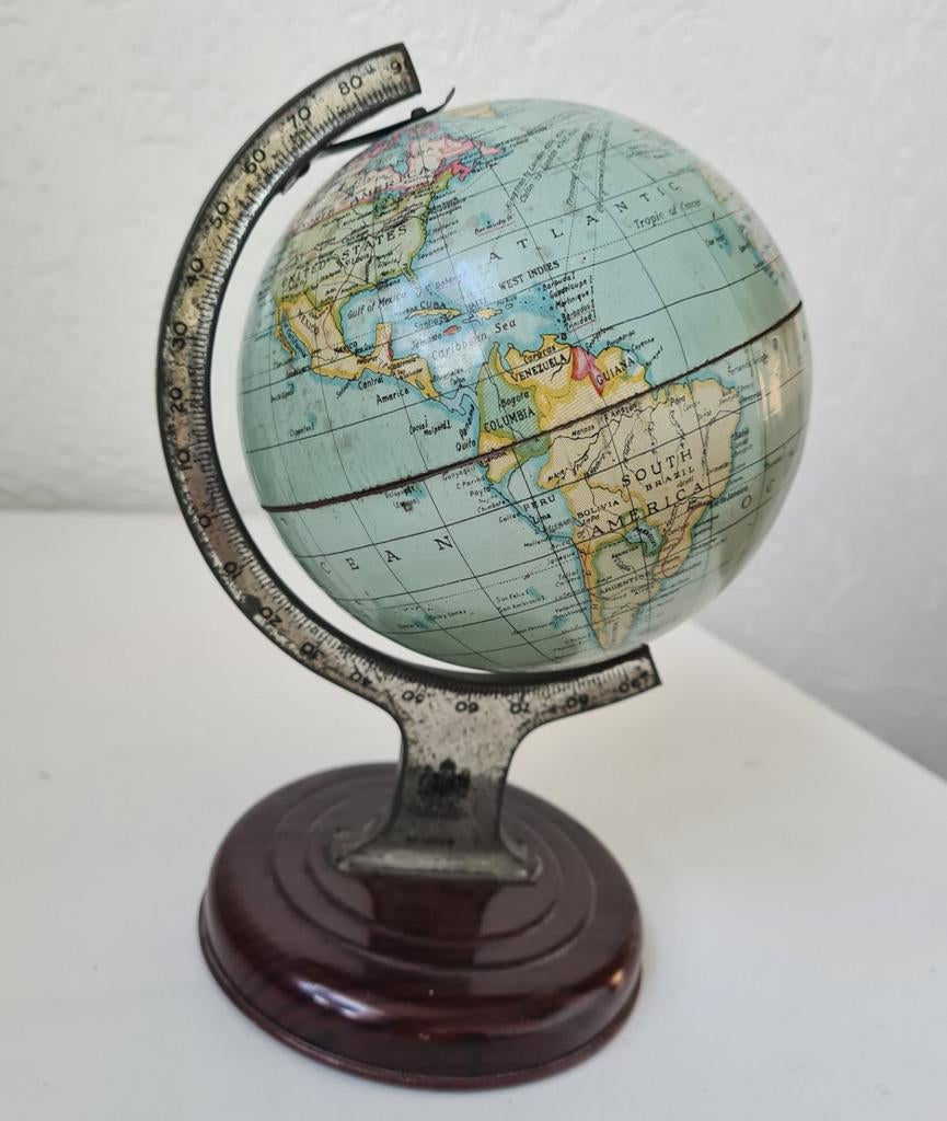 Oude GLOBE van BLIK ca.1935-40, Antiek en Kunst, Antiek | Overige Antiek, Ophalen of Verzenden