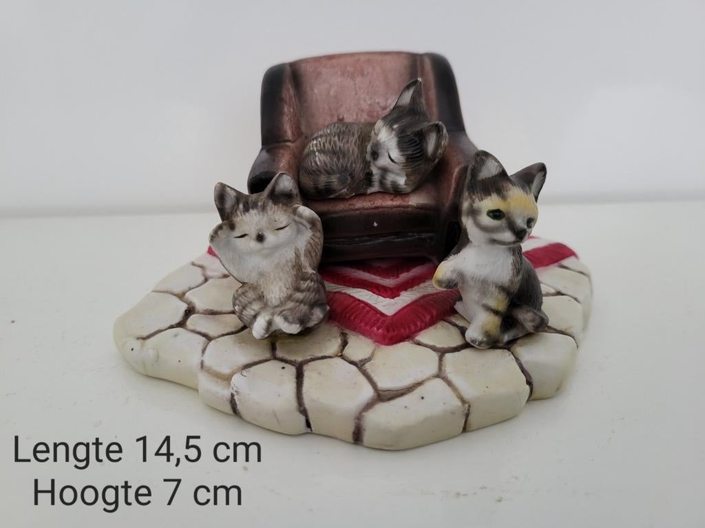 Vintage / retro kattenbeeldje / poezenbeeldje, Verzamelen, Ophalen of Verzenden, Zo goed als nieuw, Dier