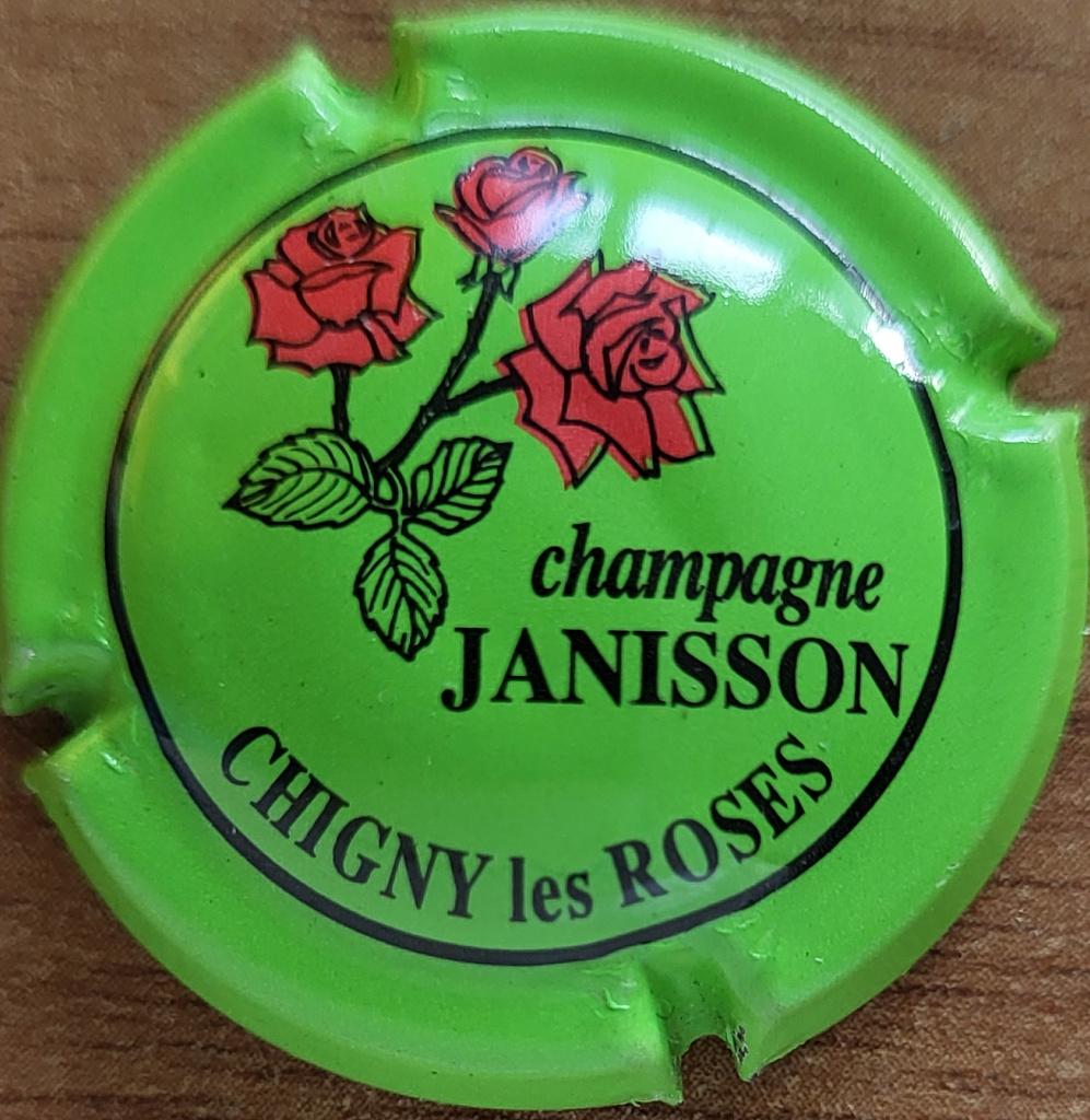 Champagnecapsule Philippe JANISSON Lichtgroen & zwart nr. 11, Ophalen of Verzenden, Nieuw, Frankrijk, Champagne