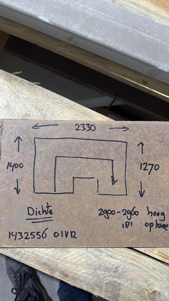 Halfslag trap 2900-2960 hoog dichte, Doe-het-zelf en Verbouw, Ladders en Trappen, Ophalen, Zo goed als nieuw, 2 tot 4 meter