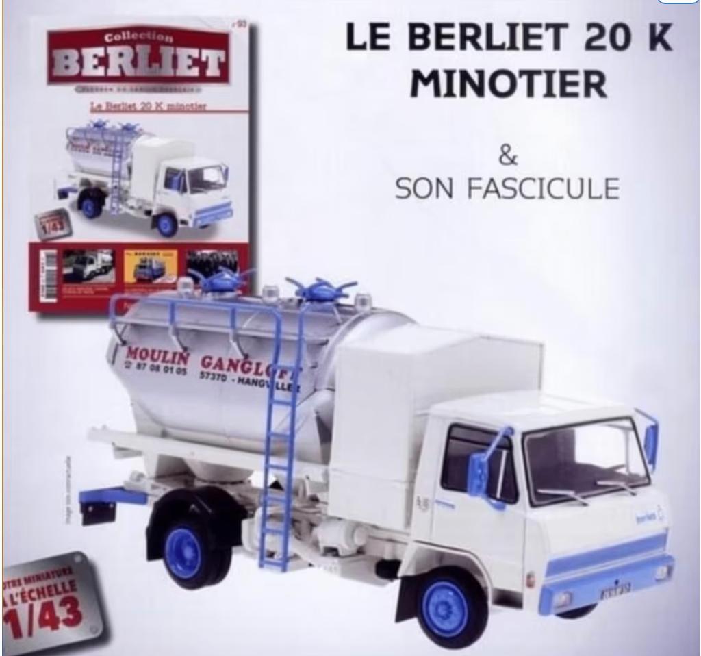 Berliet 20 K meelvervoer MOULIN GONGLOFF 1/43 Berliet # 93, Verzenden, Nieuw, Bus of Vrachtwagen, Overige merken
