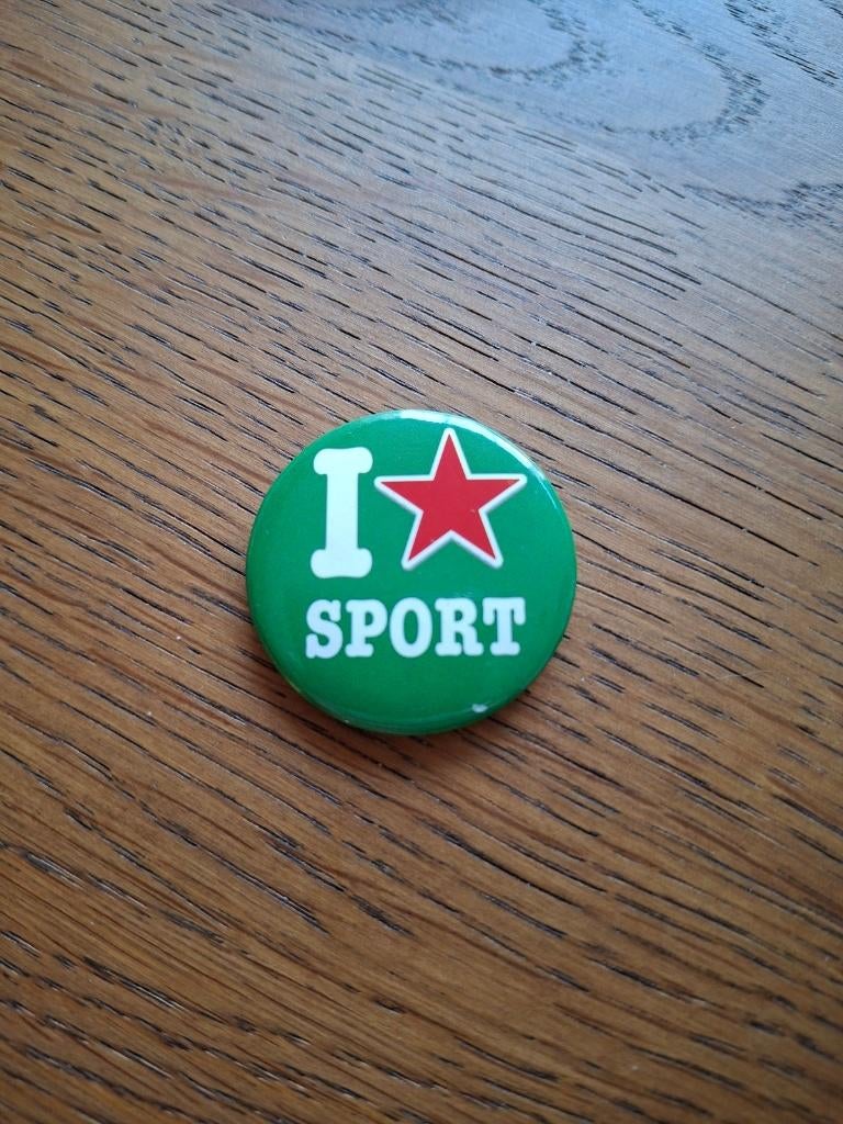 Heineken bier button I love sport, Ophalen of Verzenden, Nieuw, Overige typen, Heineken