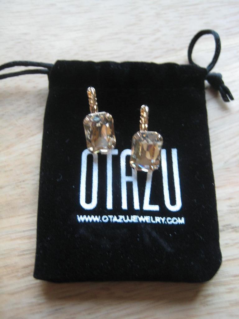 OTAZU oorhangers gold, Met kristal, Overige materialen, Hangers, Nieuw