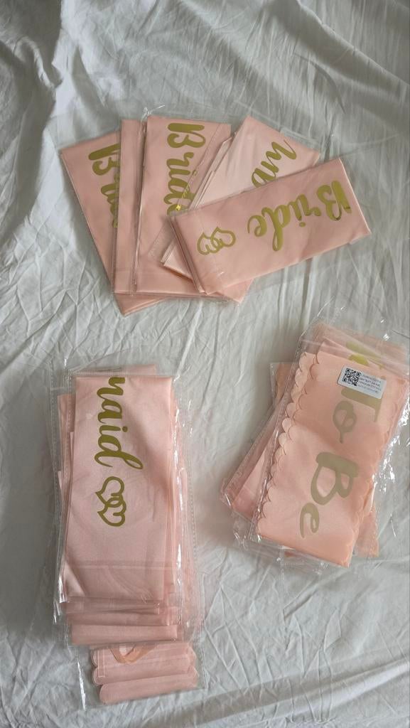 Vrijgezellenfeest lint Bride ◇NIEUW, Ophalen of Verzenden, Zo goed als nieuw, Wit, Accessoires
