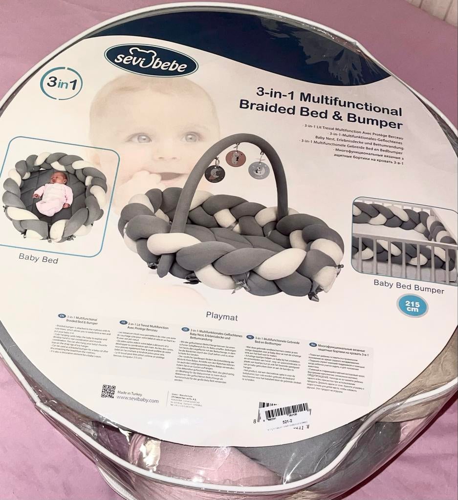 Multifunctioneel baby nestje / bed bumper, Ophalen of Verzenden, Zo goed als nieuw, Ledikant