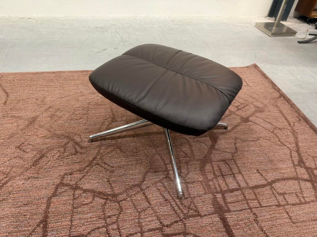 Nieuw Leolux Lodey Voetenbank bruin leer Design stoel, Leolux, Nieuw, Ophalen of Verzenden, Harvink Jori Rolf Benz Design on Stock Eyye Montis Gelderland