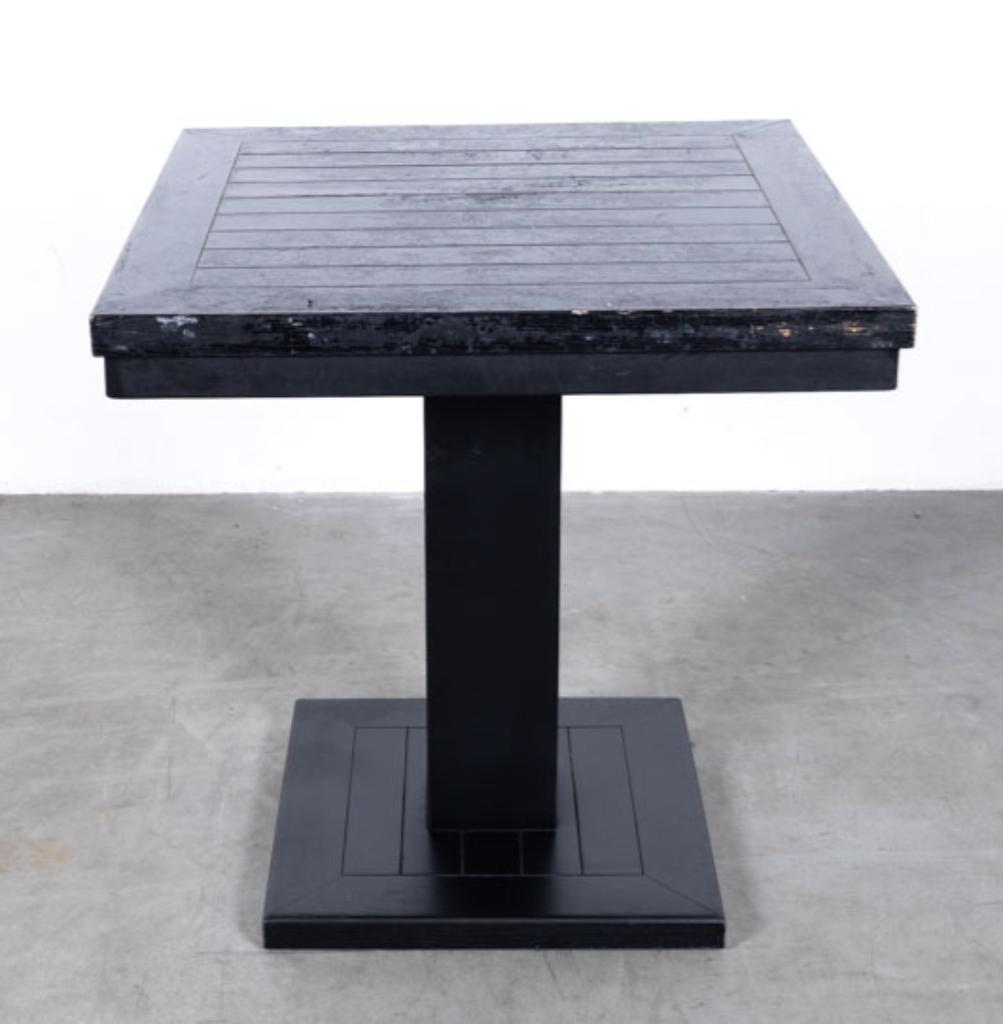 Horecatafel zwart 80x80cm (24 stuks), Gebruikt, 50 tot 100 cm, Vier personen, Robuust