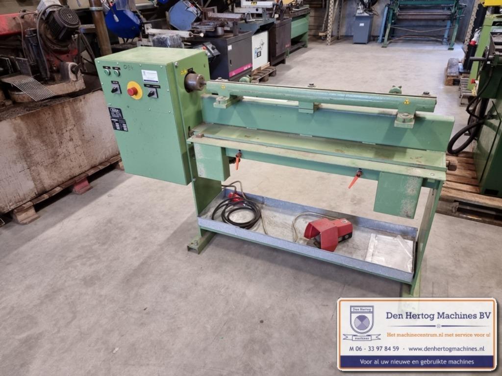 Amga elektrische kraalmachine 1m zink koper aluminium staal, Ophalen of Verzenden, Gebruikt