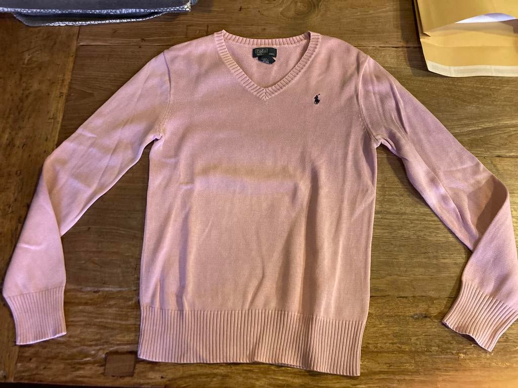 Ralph Lauren Polo trui maat 10-12, Ophalen of Verzenden, Zo goed als nieuw, Blauw