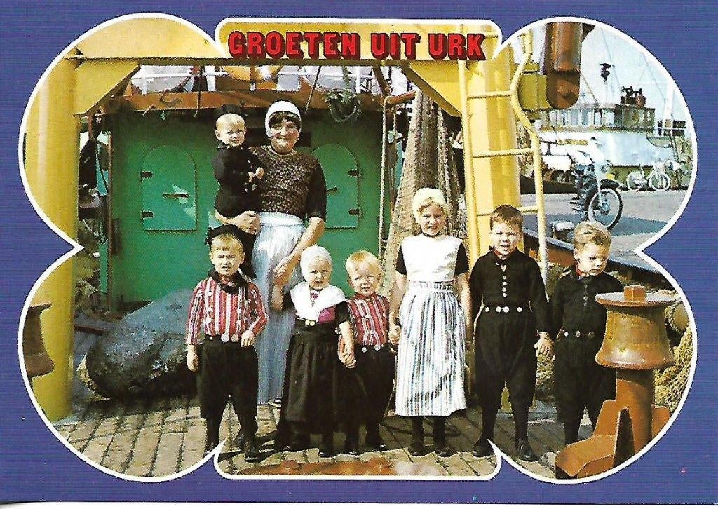 Urk- -Familieportret., Ophalen of Verzenden, 1980 tot heden, Ongelopen, Flevoland