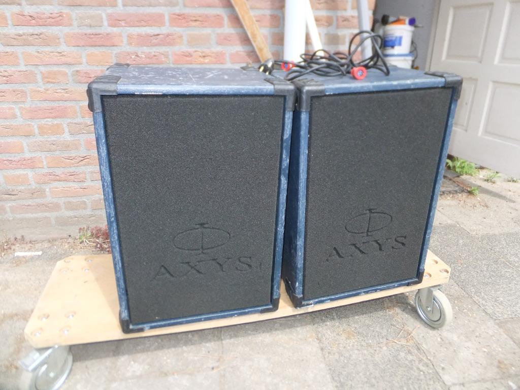 2 x axys u92 12 inch speaker actief, Ophalen, Minder dan 500 watt, P.A.