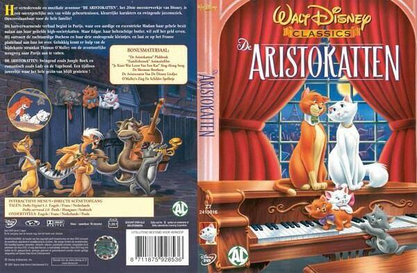 De Aristokatten DVD, Europees, Tekenfilm, Verzenden, Alle leeftijden