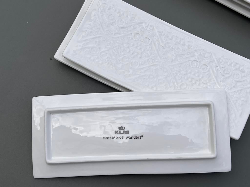 KLM Marcel Wanders sushi plates, Huis en Inrichting, Keuken | Servies, Ophalen of Verzenden, Zo goed als nieuw, Porselein, Overige stijlen