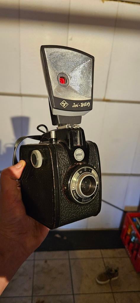 oude camera met flitser, Ophalen of Verzenden, Compact, Overige Merken