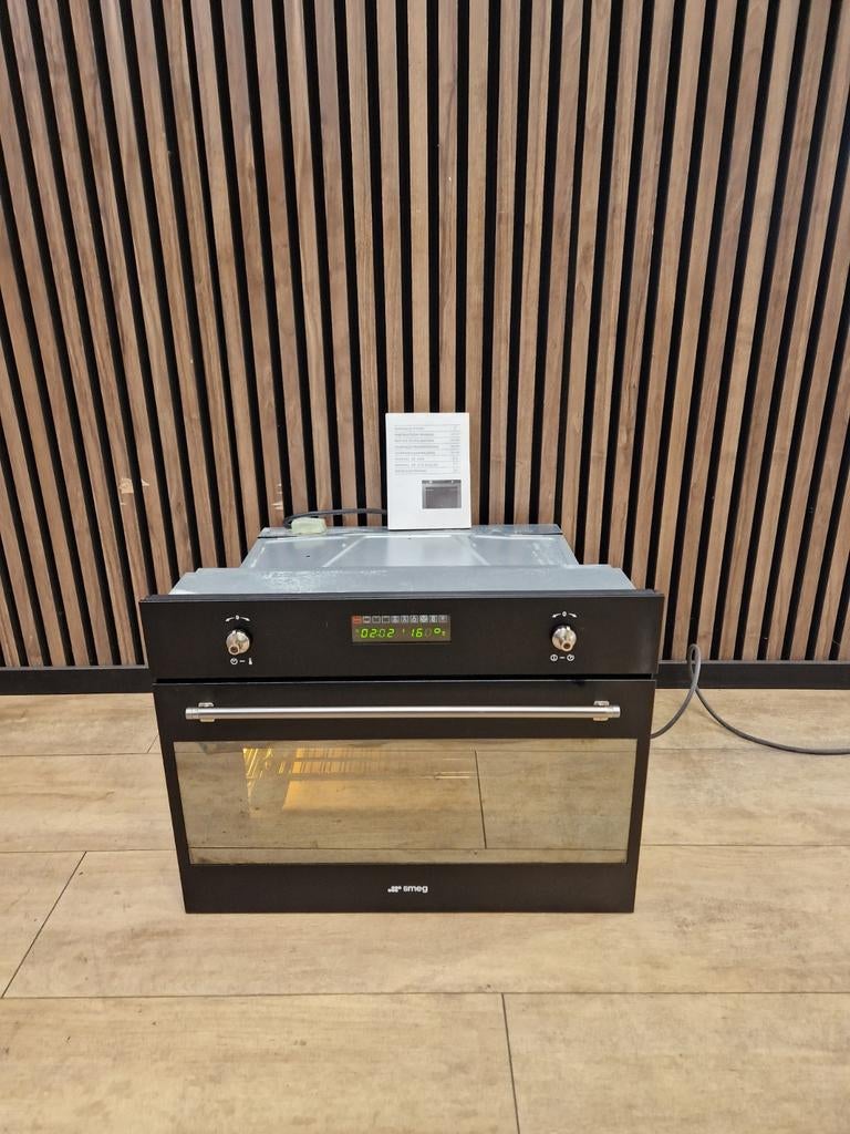 Smeg inbouw oven zwart 59,5 cm breed (Gratis bezorgen), Witgoed en Apparatuur, Ovens, Hete lucht, Ophalen of Verzenden, Zo goed als nieuw
