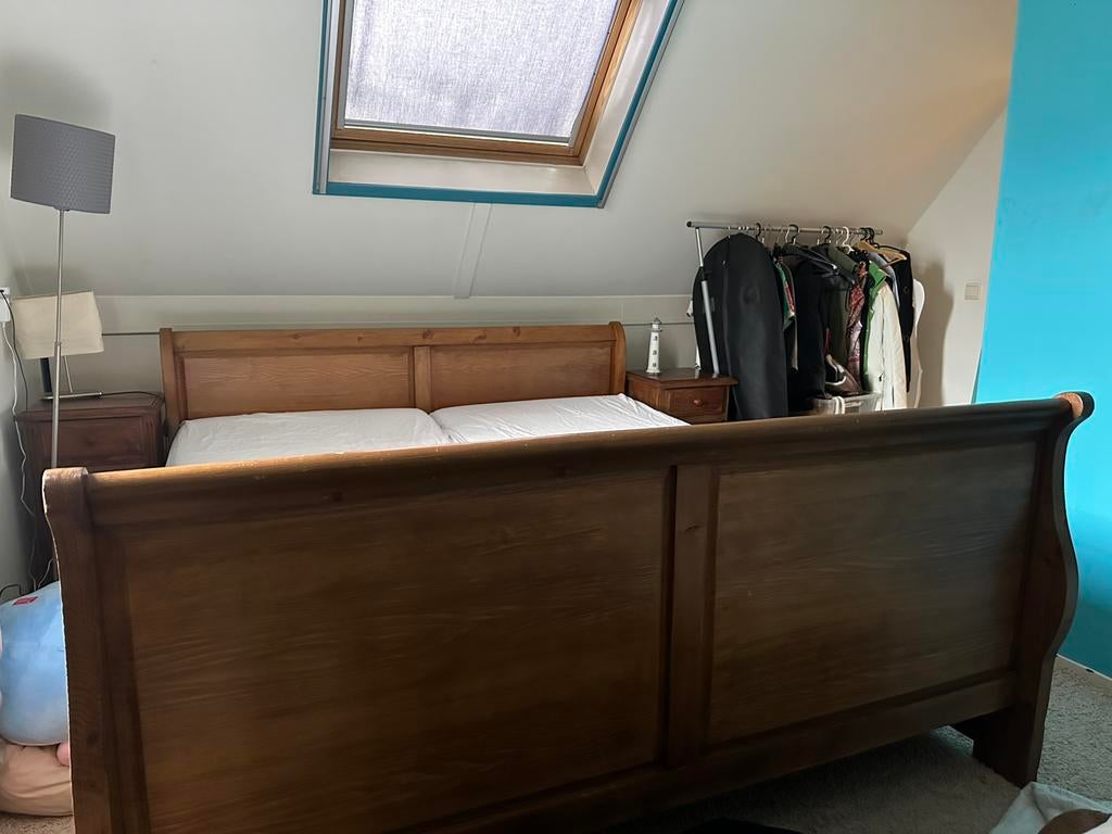 2 persoonsbed 180x200 met lades, nachtkastjes & bodems, Huis en Inrichting, Slaapkamer | Bedden, Ophalen, Tweepersoons, 180 cm