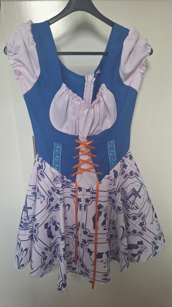 Delfts blauw jurkje, Kleding | Dames, Ophalen of Verzenden, Zo goed als nieuw, Maat 38/40 (M), Carnaval