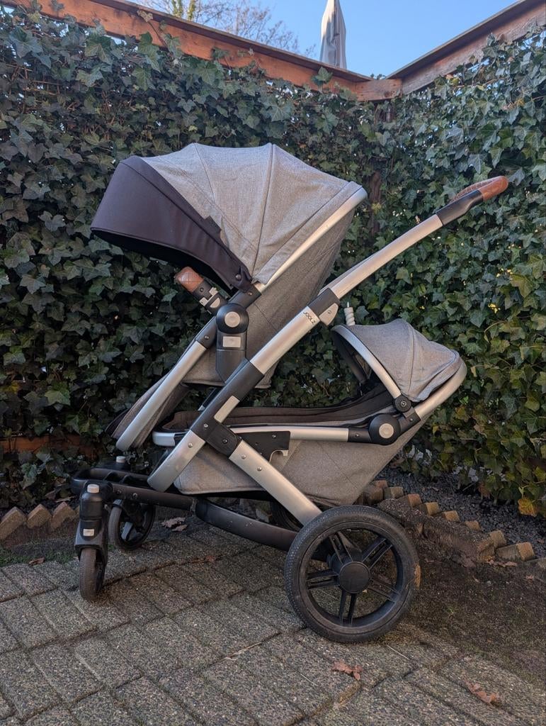 Joolz Geo duo tweeling kinderwagen met uitbreidingsset, Kinderen en Baby's, Kinderwagens en Combinaties, Gebruikt, Kinderwagen