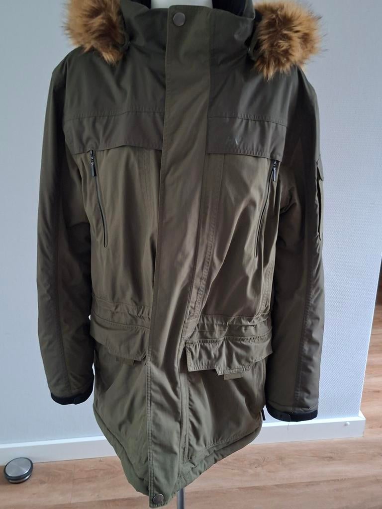 Gevoerde groene parka in maat XL. Human Nature., Ophalen of Verzenden, Zo goed als nieuw, Maat 56/58 (XL), Groen