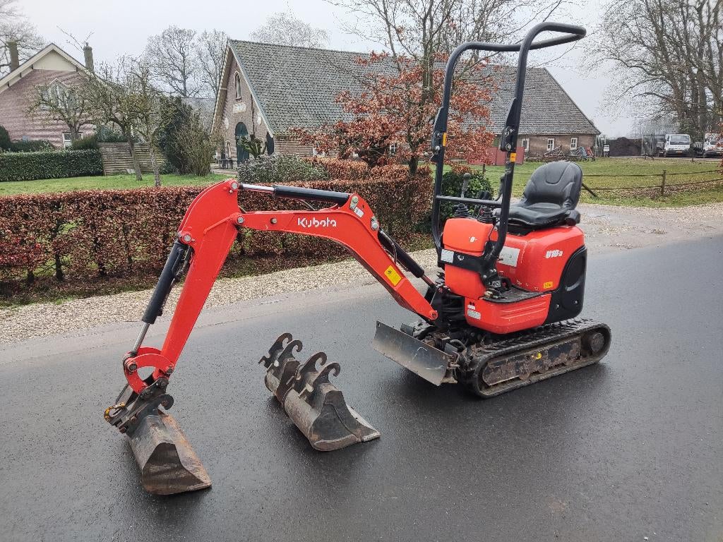 KUBOTA minigraver (type U10-3, 2014, 997 uur, 3 bakken), Zakelijke goederen, Machines en Bouw | Kranen en Graafmachines, Graafmachine