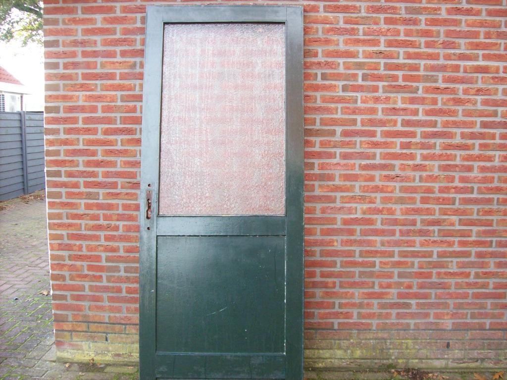 buiten deur metb glas, Gebruikt, 80 tot 100 cm, Ophalen of Verzenden, Buitendeur