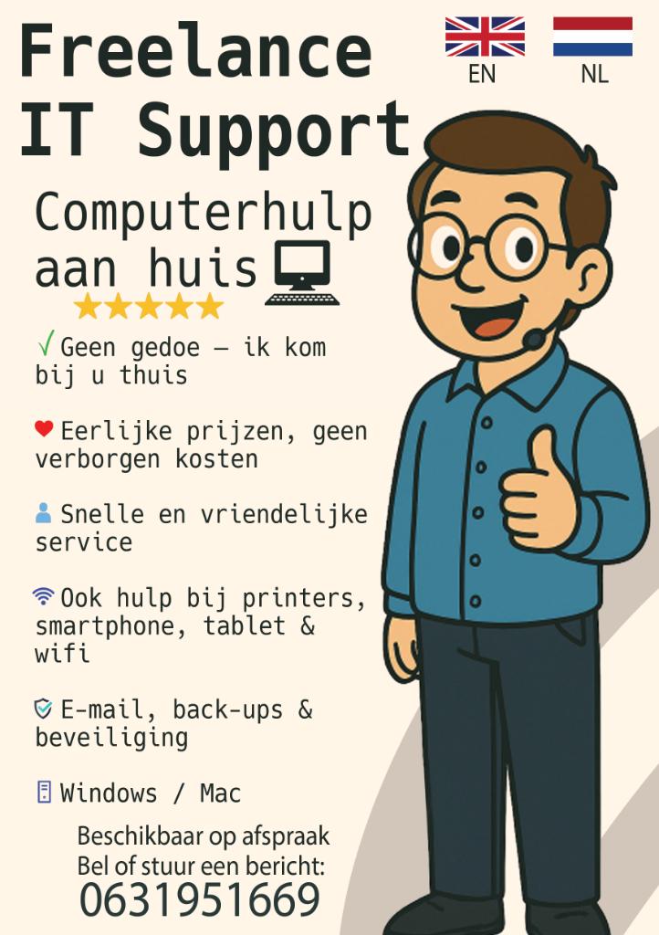 Computer/telefoon reperatie, Komt aan huis, Computerreparatie en Onderhoud