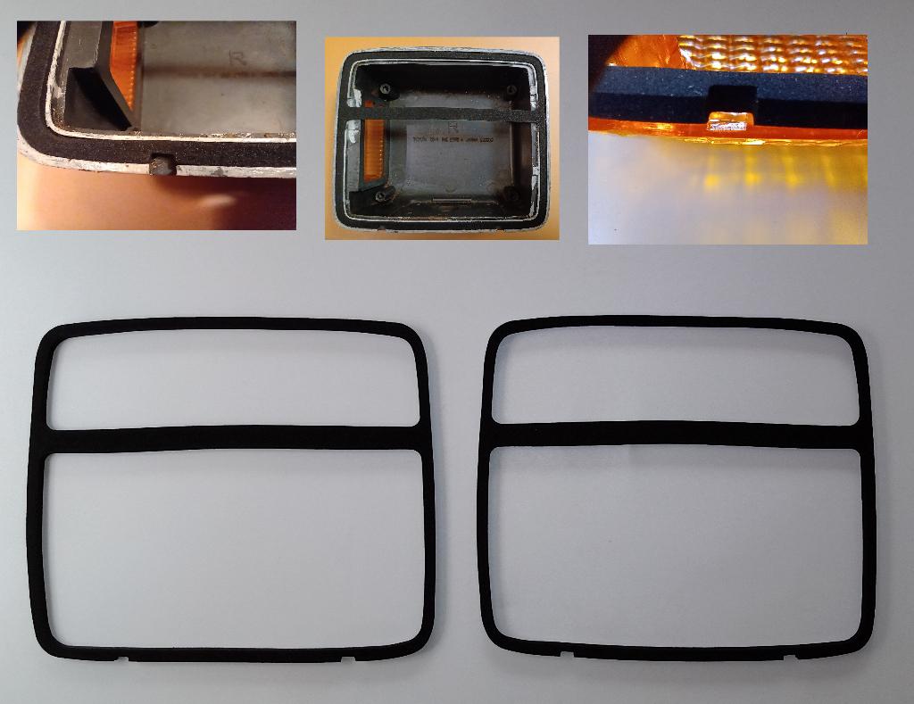 Toyota BJ40 pakkingen voor de knipperlichten, glas en voet, Auto-onderdelen, Ophalen of Verzenden, Nieuw, Toyota