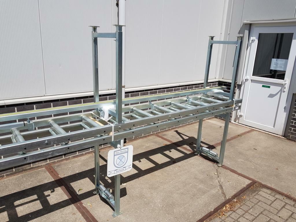 Rollenbaan met lengte aanslag meetsysteem voor zaagmachine, Ophalen, Nieuw