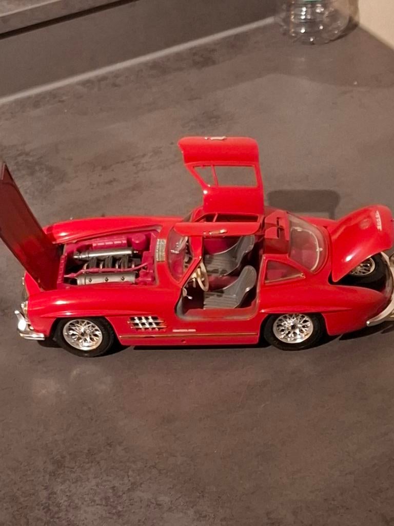 Mooie Mercedes 300 SL., Ophalen of Verzenden, Zo goed als nieuw, Bburago