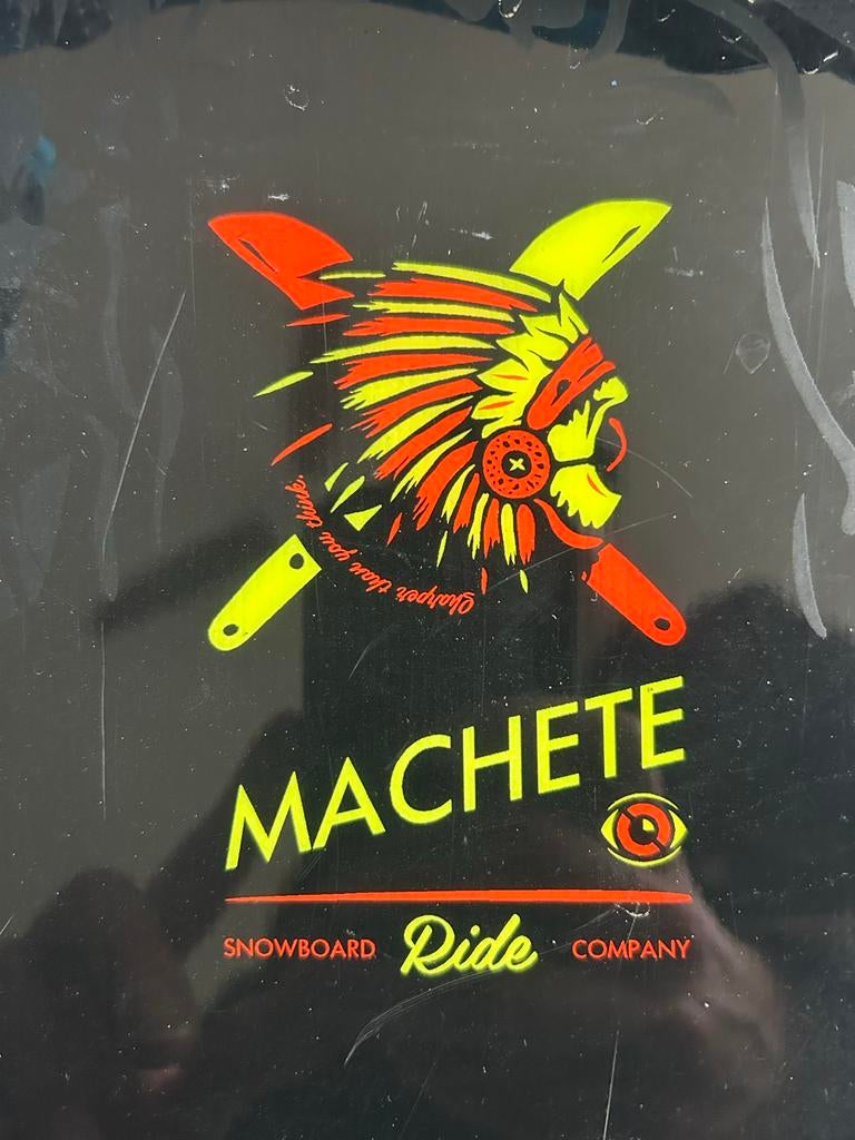 Gebruikt Ride Machete Snowboard incl. bindingen, Sport en Fitness, Snowboarden, Ophalen, Gebruikt, Board