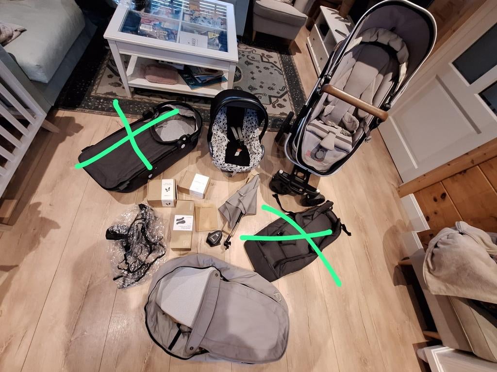Joolz Geo2 + extra's, Kinderen en Baby's, Kinderwagens en Combinaties, Zo goed als nieuw, Overige merken, Duowagen, Met autostoeltje