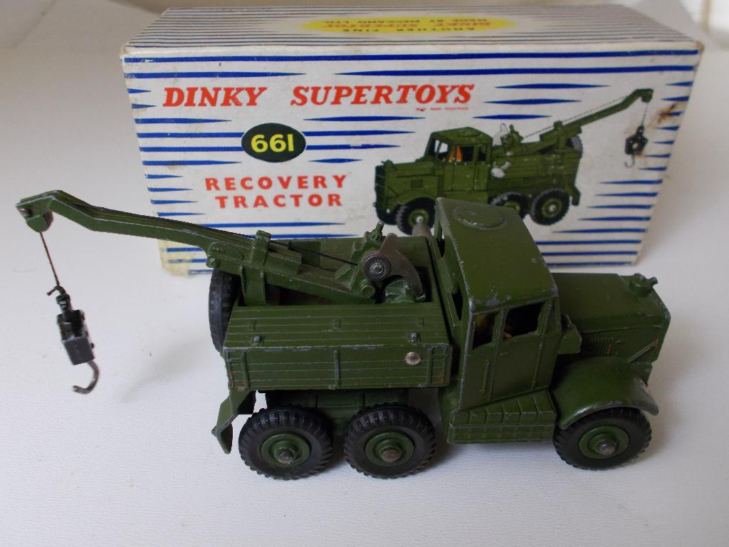 1957 Dinky Supertoys 661 RECOVERY TRACTOR + ORIGINELE DOOS!, Ophalen of Verzenden, Zo goed als nieuw, Bus of Vrachtwagen, Dinky Toys