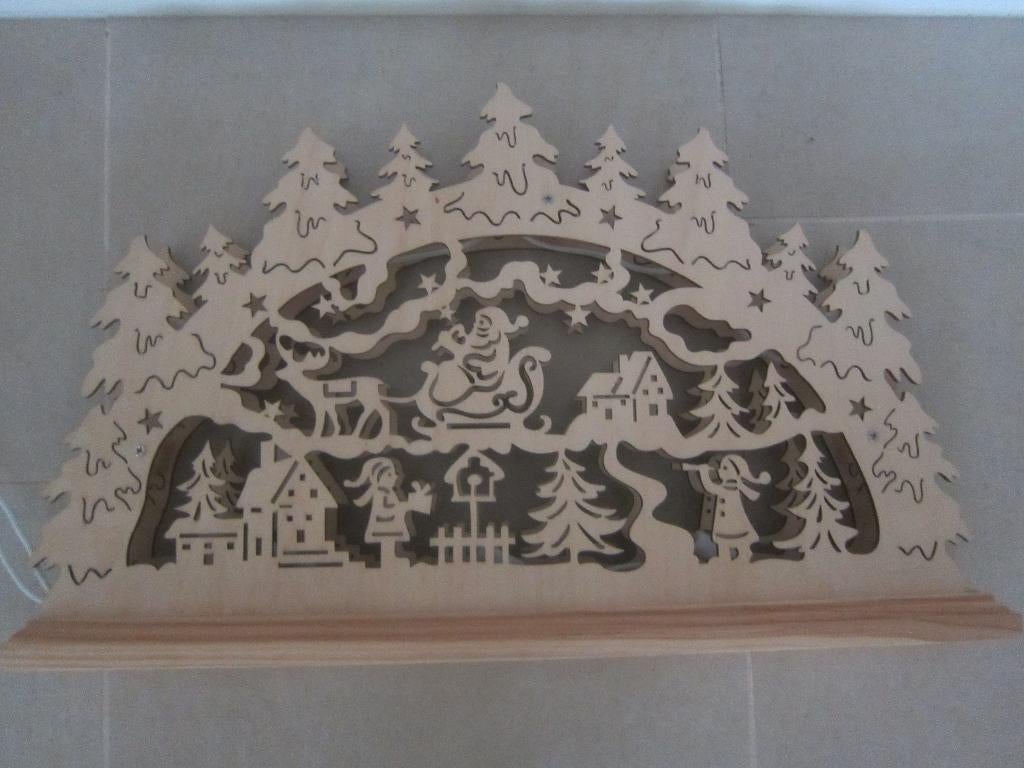 kerst decoratie DUITSE Schwibboog, vensterbank verlichting, Diversen, Kerst, Ophalen of Verzenden, Zo goed als nieuw