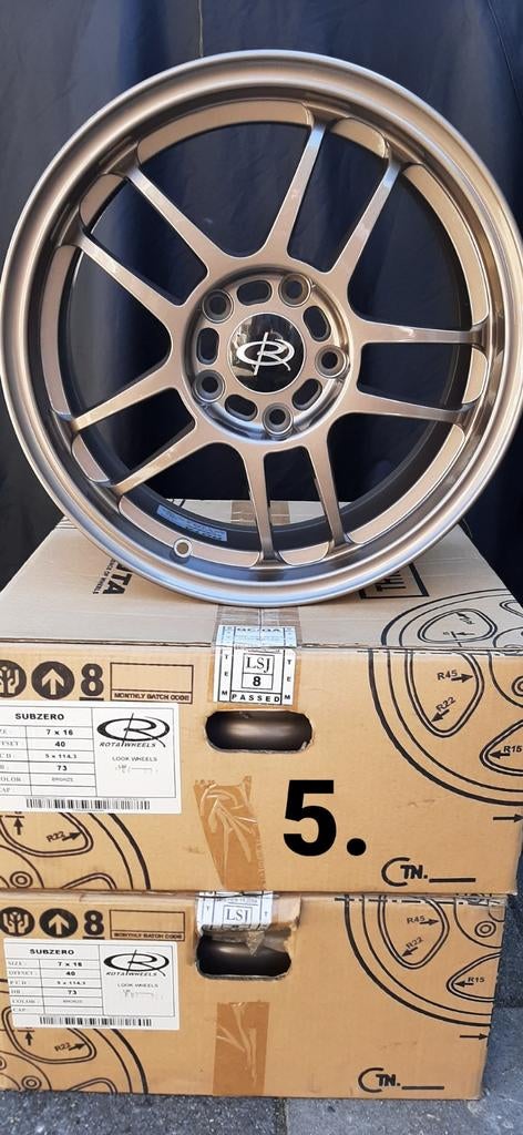 Rota alu. velgen nieuw, 15, 16, 17 inch, laatste sets !!, Auto-onderdelen, Banden en Velgen, Ophalen, 215 mm, Velg(en), Nieuw