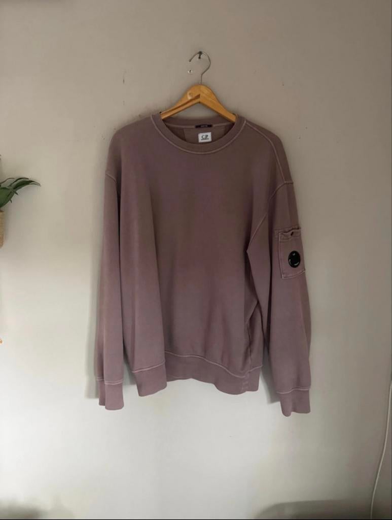 C.P. Company Fleece Sweater - Maat L - Paars - Mag snel weg!, Ophalen of Verzenden, Zo goed als nieuw, Maat 52/54 (L), Paars