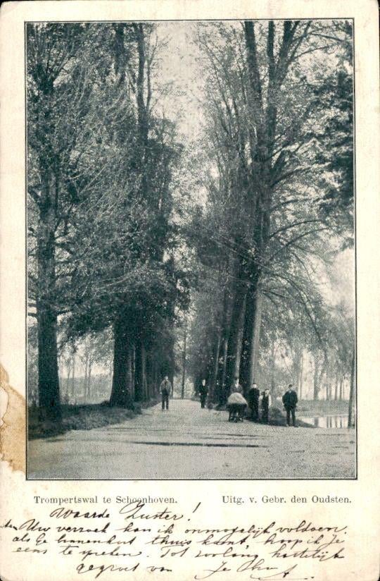 Schoonhoven - Trompertswal, Ophalen of Verzenden, Voor 1920, Gelopen, Zuid-Holland