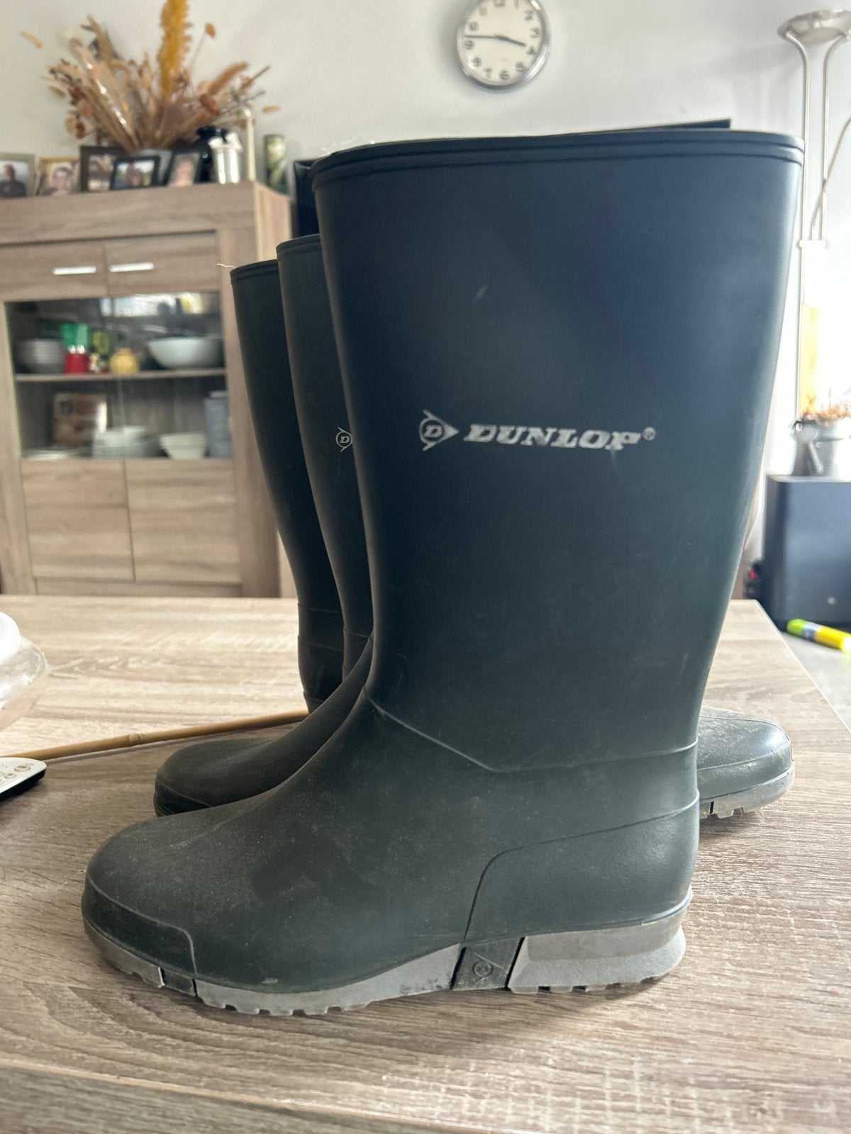 Dunlop regenlaarzen - Maat 35, Kleding | Dames, Schoenen, Ophalen of Verzenden, Gedragen, Zwart, Regenlaarzen