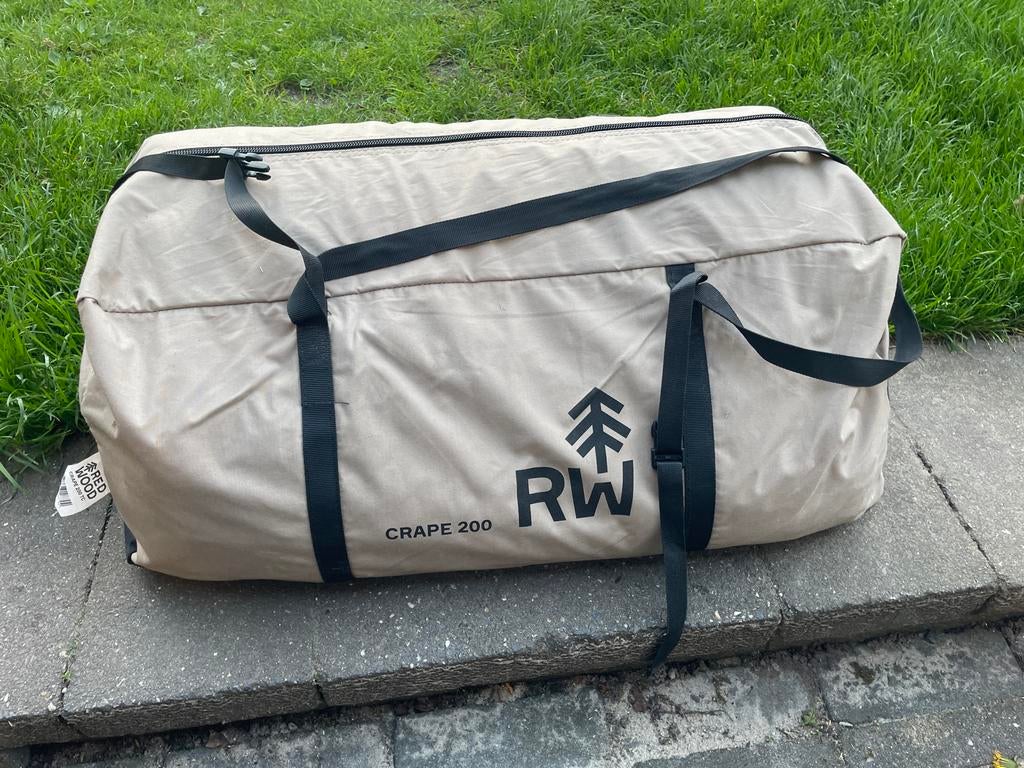 Redwood Crape 200 TC Tunneltent - Zo goed als nieuw, Caravans en Kamperen, Tenten, Ophalen, Zo goed als nieuw, Tot en met 2