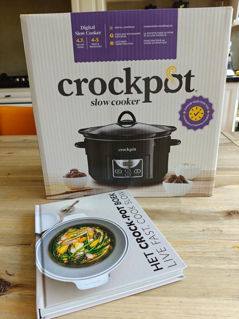 Nieuwe Crock-Pot Slowcooker 4.7L met Receptenboek, Witgoed en Apparatuur, Slowcookers, Ophalen, Nieuw