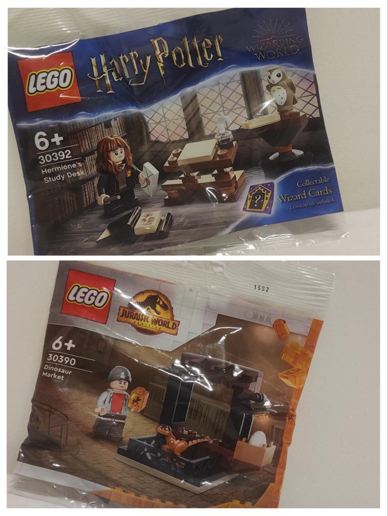 LEGO Harry Potter & Jurassic World Polybags (2 stuks), Lego, Ophalen of Verzenden, Inclusief minifiguren, Complete set