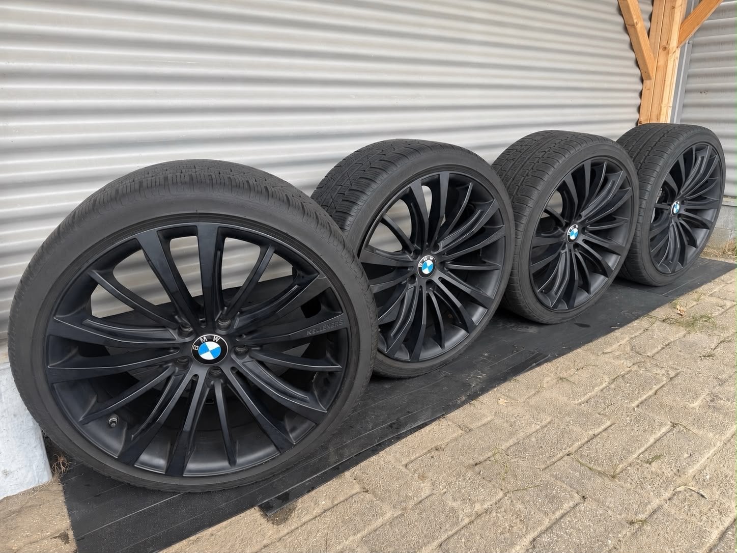 BMW F10 Kelleners 19 inch velgen met winterbanden, 19 inch, Gebruikt, Banden en Velgen, Personenwagen
